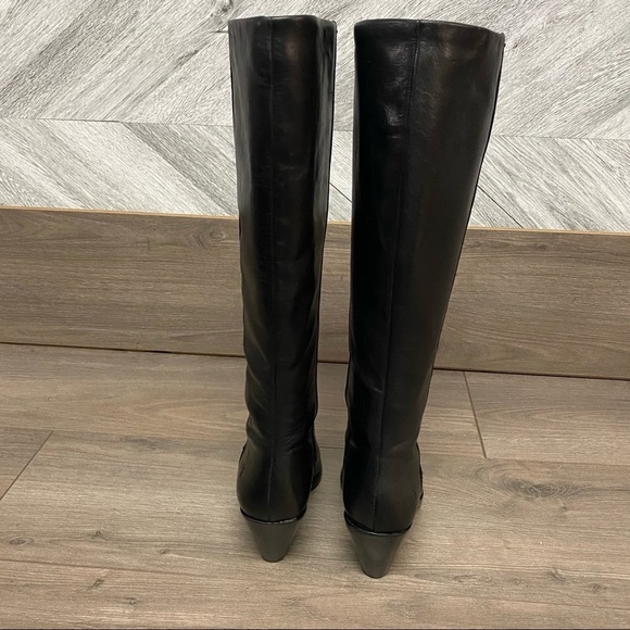 FRYE | LILA SLOUCH LEATHER PULL-ON POINTED BOOTS - Picture 15 of 16